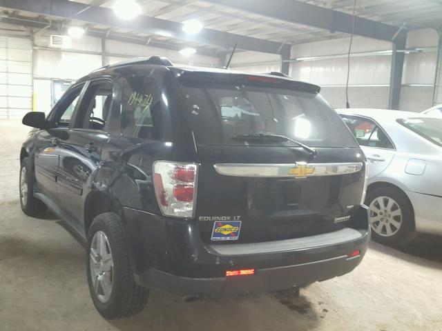 2CNDL43F286039994 - 2008 CHEVROLET EQUINOX LT BLACK photo 3