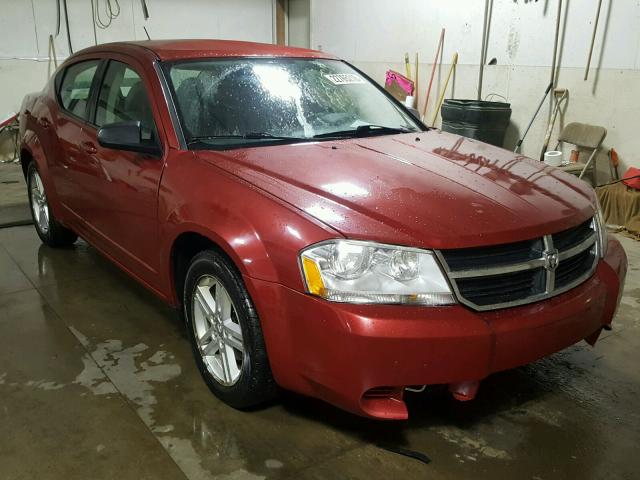 1B3LC56R08N602582 - 2008 DODGE AVENGER SX RED photo 1