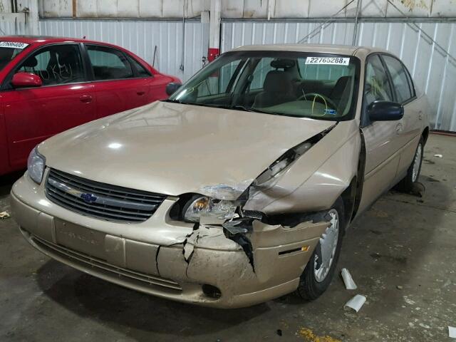 1G1ND52J316236937 - 2001 CHEVROLET MALIBU TAN photo 2