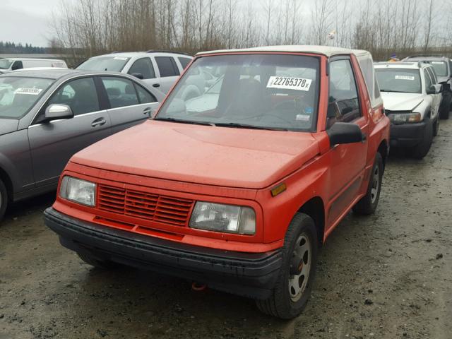 2CNBE18UXP6935420 - 1993 GEO TRACKER RED photo 2