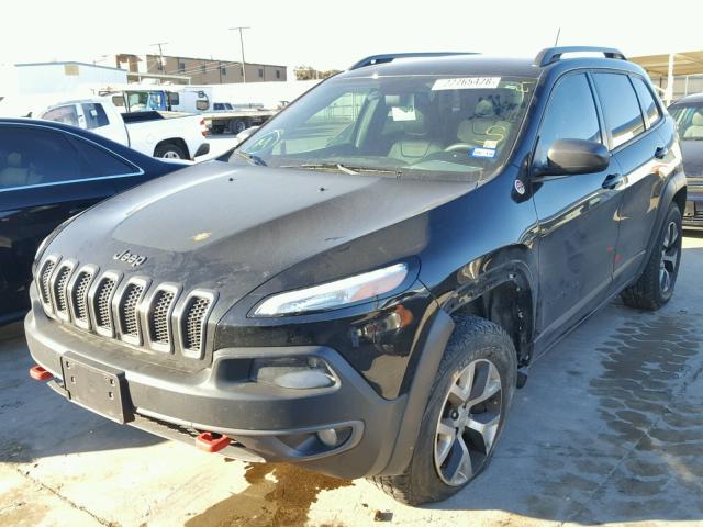 1C4PJMBS7FW533552 - 2015 JEEP CHEROKEE T BLACK photo 2