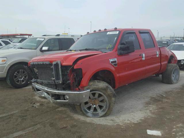 1FTSW21R08ED78821 - 2008 FORD F250 SUPER RED photo 2