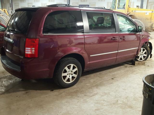 2A8HR54199R512330 - 2009 CHRYSLER TOWN & COU BURGUNDY photo 4