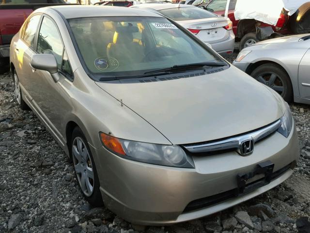 1HGFA16547L036252 - 2007 HONDA CIVIC LX GOLD photo 1