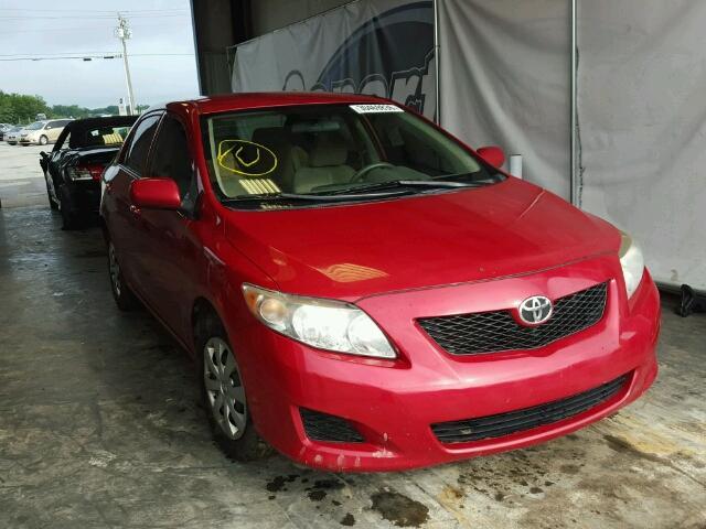 1NXBU4EE1AZ378648 - 2010 TOYOTA COROLLA BA RED photo 1