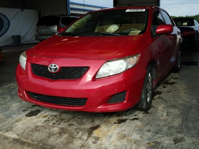 1NXBU4EE1AZ378648 - 2010 TOYOTA COROLLA BA RED photo 2