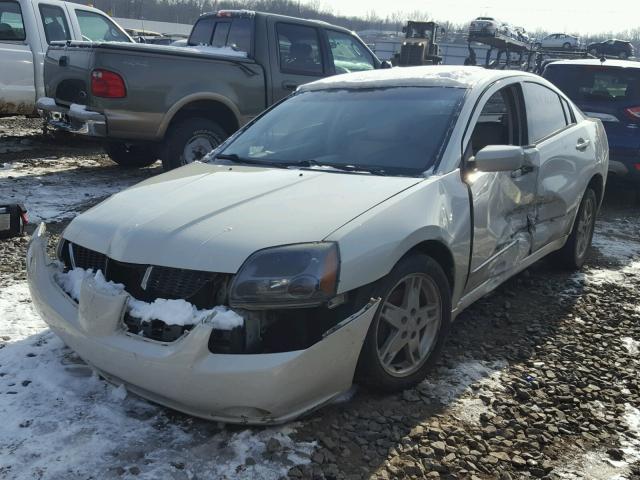 4A3AB76S44E066203 - 2004 MITSUBISHI GALANT GTS WHITE photo 2