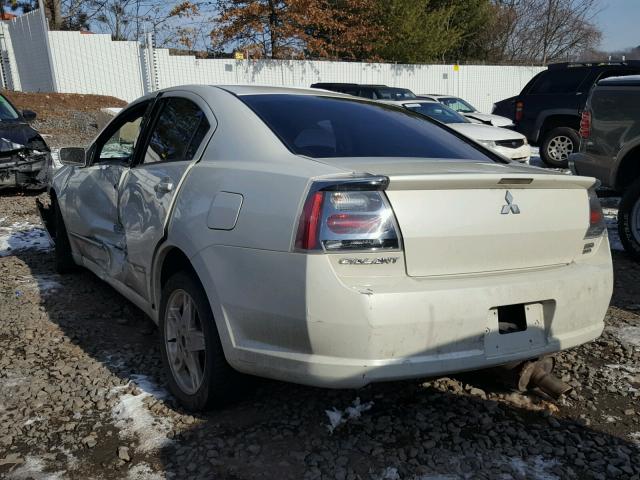 4A3AB76S44E066203 - 2004 MITSUBISHI GALANT GTS WHITE photo 3