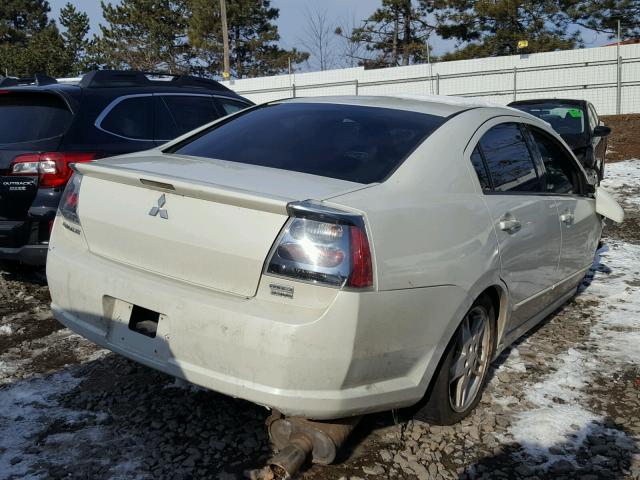 4A3AB76S44E066203 - 2004 MITSUBISHI GALANT GTS WHITE photo 4