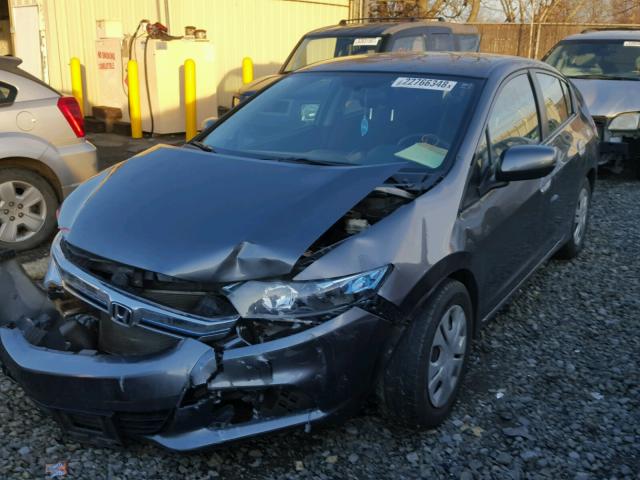 JHMZE2H56CS003576 - 2012 HONDA INSIGHT LX GRAY photo 2