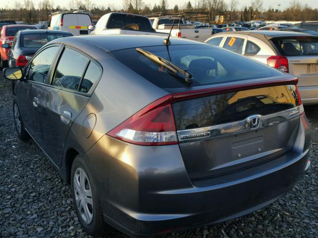 JHMZE2H56CS003576 - 2012 HONDA INSIGHT LX GRAY photo 3