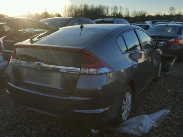 JHMZE2H56CS003576 - 2012 HONDA INSIGHT LX GRAY photo 4