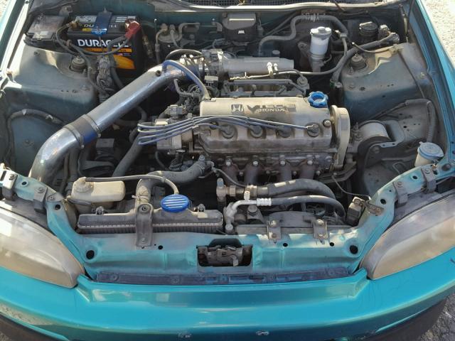 2HGEH2376RH519289 - 1994 HONDA CIVIC VX TEAL photo 7