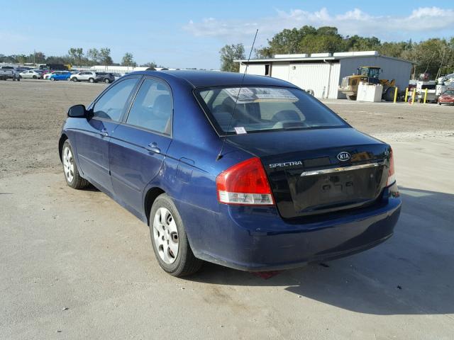 KNAFE121875464378 - 2007 KIA SPECTRA EX BLUE photo 3