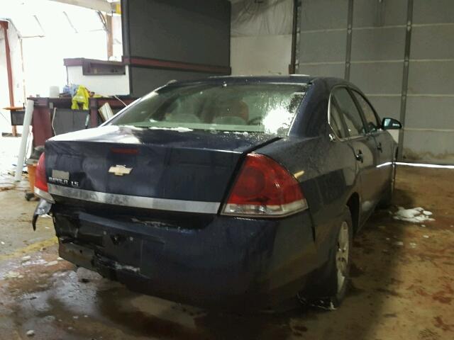 2G1WB58NX81315320 - 2008 CHEVROLET IMPALA LS BLUE photo 4