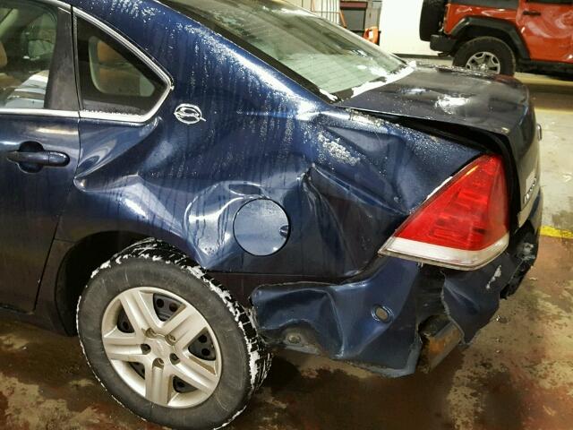 2G1WB58NX81315320 - 2008 CHEVROLET IMPALA LS BLUE photo 9