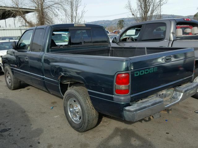 1B7HC13Y21J551284 - 2001 DODGE RAM 1500 GREEN photo 3