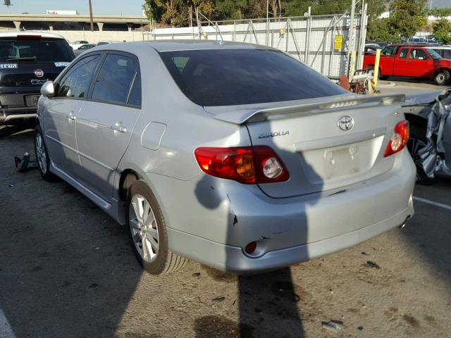 2T1BU4EE2AC456162 - 2010 TOYOTA COROLLA BA SILVER photo 3