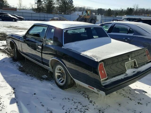 1G1AZ37K0BR465694 - 1981 CHEVROLET MONTE CARL BLACK photo 3