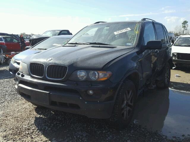 5UXFA13555LY13701 - 2005 BMW X5 3.0I BLACK photo 2