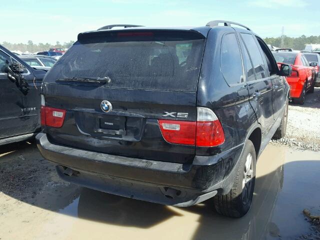 5UXFA13555LY13701 - 2005 BMW X5 3.0I BLACK photo 4