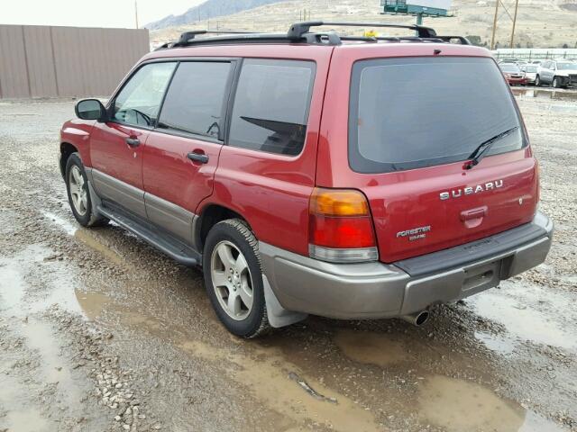 JF1SF6552XH737524 - 1999 SUBARU FORESTER S RED photo 3