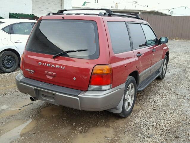 JF1SF6552XH737524 - 1999 SUBARU FORESTER S RED photo 4