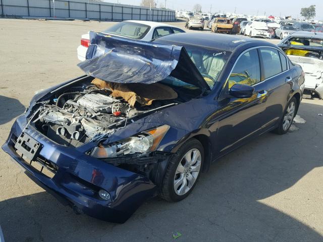 1HGCP36878A063496 - 2008 HONDA ACCORD EXL BLUE photo 2