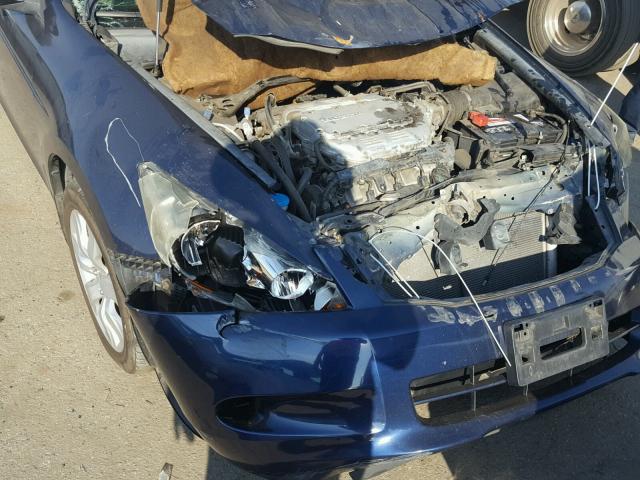 1HGCP36878A063496 - 2008 HONDA ACCORD EXL BLUE photo 9