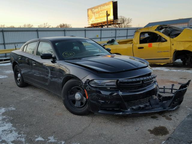 2C3CDXAG6FH768774 - 2015 DODGE CHARGER PO BLACK photo 1