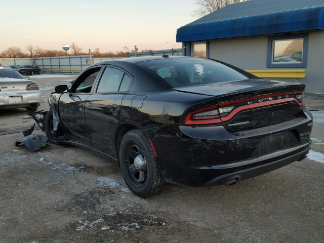 2C3CDXAG6FH768774 - 2015 DODGE CHARGER PO BLACK photo 3