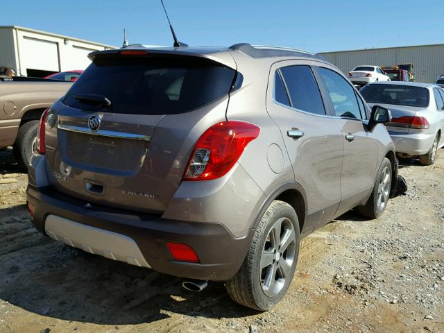 KL4CJCSB9EB561927 - 2014 BUICK ENCORE BROWN photo 4