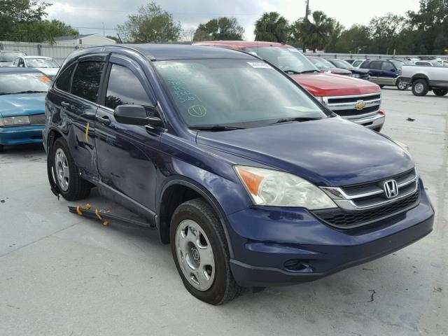 5J6RE3H33AL040172 - 2010 HONDA CR-V LX BLUE photo 1