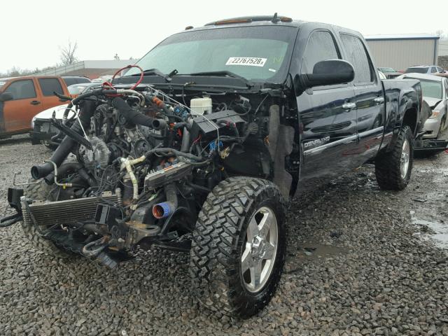 1GT125E8XEF114330 - 2014 GMC SIERRA K25 BLACK photo 2