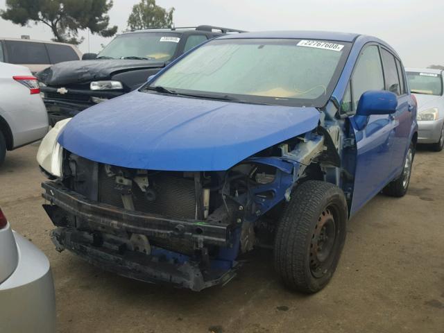 3N1BC13E89L364862 - 2009 NISSAN VERSA S BLUE photo 2