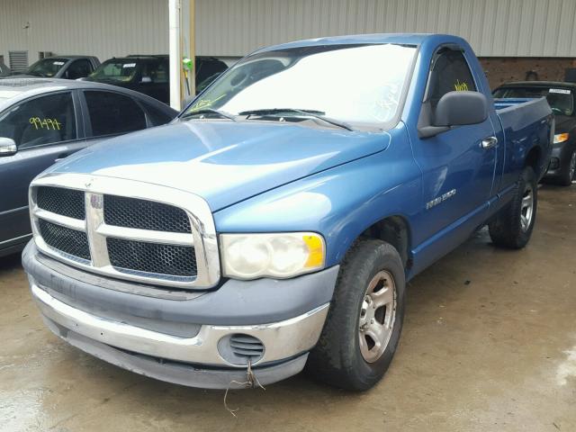 1D7HA16K12J200645 - 2002 DODGE RAM 1500 BLUE photo 2