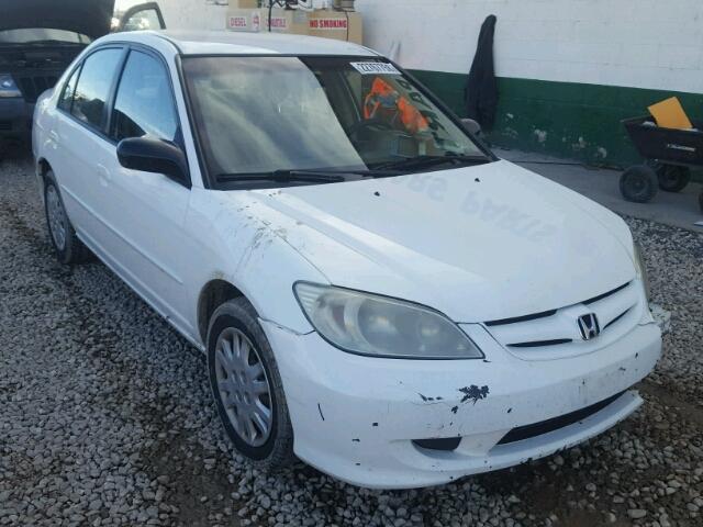 2HGES16594H549160 - 2004 HONDA CIVIC LX WHITE photo 1