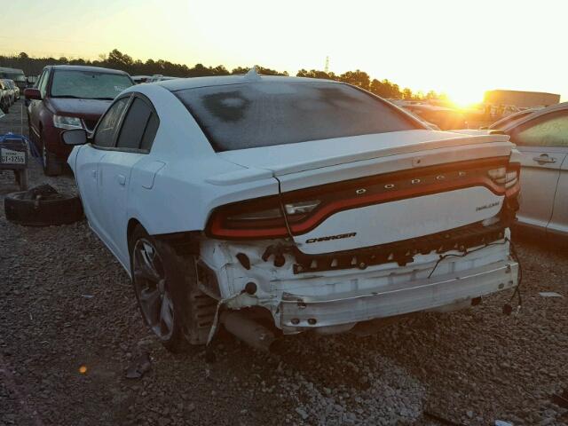 2C3CDXHG7FH800928 - 2015 DODGE CHARGER SX WHITE photo 3