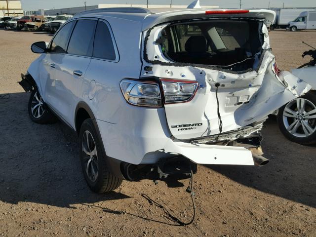 5XYPH4A57GG100058 - 2016 KIA SORENTO EX WHITE photo 3