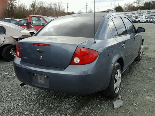 1G1AK52F357602685 - 2005 CHEVROLET COBALT BLUE photo 4