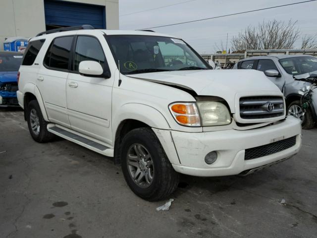 5TDBT48A64S228902 - 2004 TOYOTA SEQUOIA LI WHITE photo 1