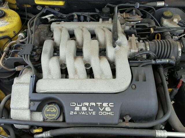 1ZWHT61LX15615951 - 2001 MERCURY COUGAR V6 YELLOW photo 7