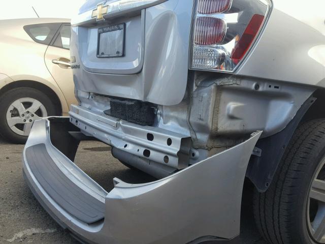 2CNDL33F996211661 - 2009 CHEVROLET EQUINOX LT SILVER photo 9