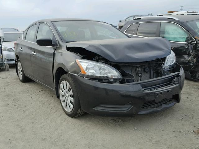 3N1AB7AP4FL671141 - 2015 NISSAN SENTRA S BLACK photo 1