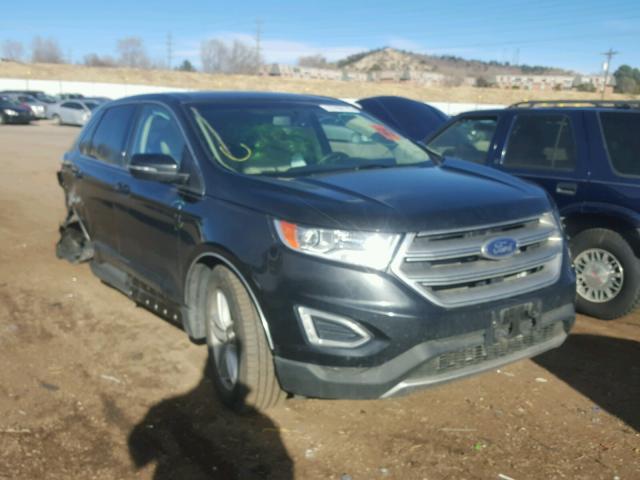 2FMTK4J8XFBB07661 - 2015 FORD EDGE SEL BLACK photo 1