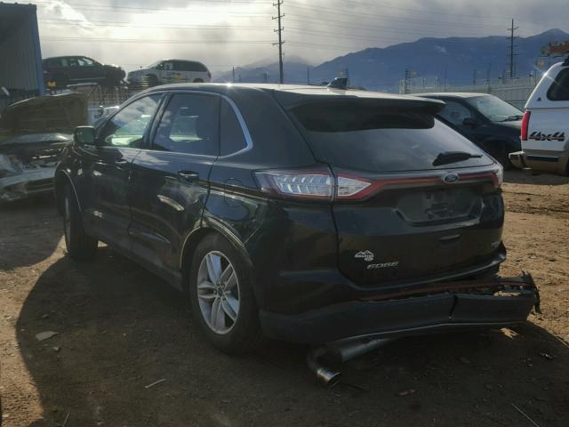 2FMTK4J8XFBB07661 - 2015 FORD EDGE SEL BLACK photo 3