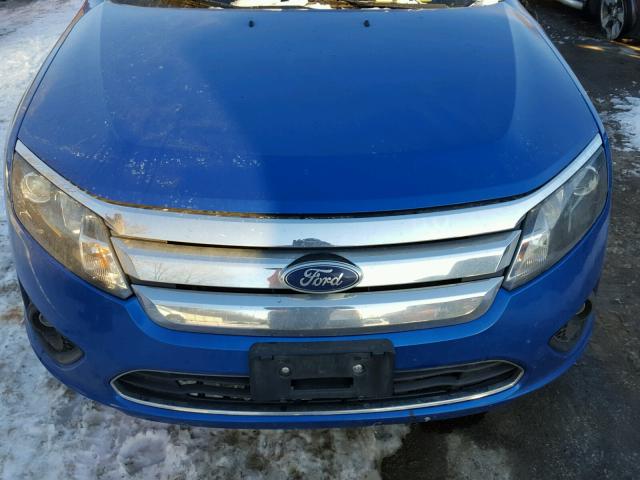 3FAHP0HA3BR182491 - 2011 FORD FUSION SE BLUE photo 7