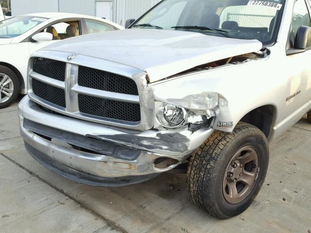 1D7HU18DX4S656663 - 2004 DODGE RAM 1500 S SILVER photo 9