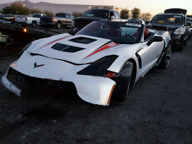 1G1YU3D69F5609003 - 2015 CHEVROLET CORVETTE S WHITE photo 2