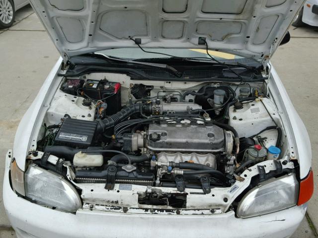 JHMEG8543SS008675 - 1995 HONDA CIVIC DX WHITE photo 7